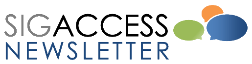 Logo of the ACM SIGACCESS Newsletter.